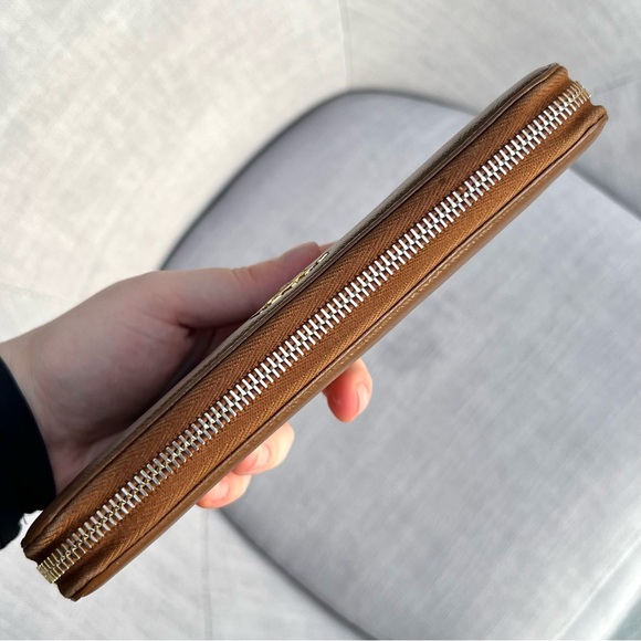 Prada Saffiano Leather Long Wallet Brown - Picture 6 of 9